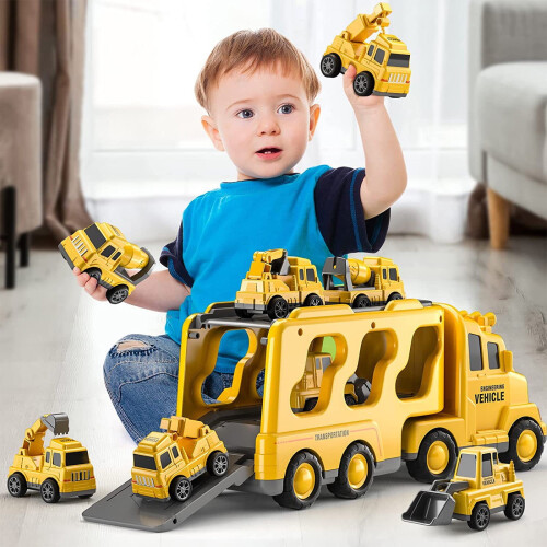 Simulation Engineering Vehicle Toy with Music Lights