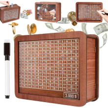 Smash Box Wooden Cash Vault 10K