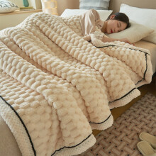 Reversible Sherpa Fleece Blanket Queen Size