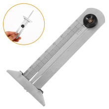 Automotive Tire Tread Depth Gauge Silver
