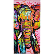 Elephant Beach Towel Colorful 30x60 Inch Super Soft Plush