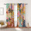 Boho Blackout Curtains Floral Print 2 pcs 42x108 in 1