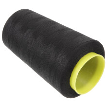 Black upholstery thread for polyester garment sewing