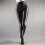 Sorte, højtaljede, transparente leggings til kvinder 4