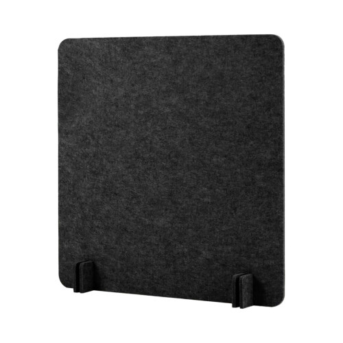 Acoustic Desk Divider Felt Privacy Panel Black 40x40 cm 1