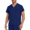 Men's Dark Blue V-neck Scrubs Top XL 2