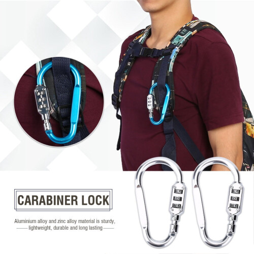 Carabiner Combination Lock 3 Colors 2