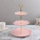 Sunflower Fruit Cake Stand Gold Silver 3 Layers 1