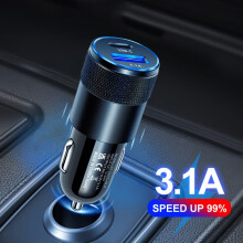 65W Car Charger Quick Charge 3.0 USB Type-C Adapter