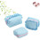 Ruffle Pouch Bag Set 3PCS Gingham Quilted Toiletry Bags 1
