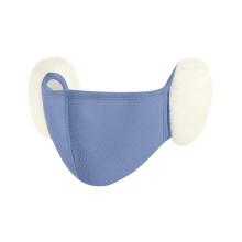 Wintergezichtsmasker met zachte oorkappen, winddicht en ademend.