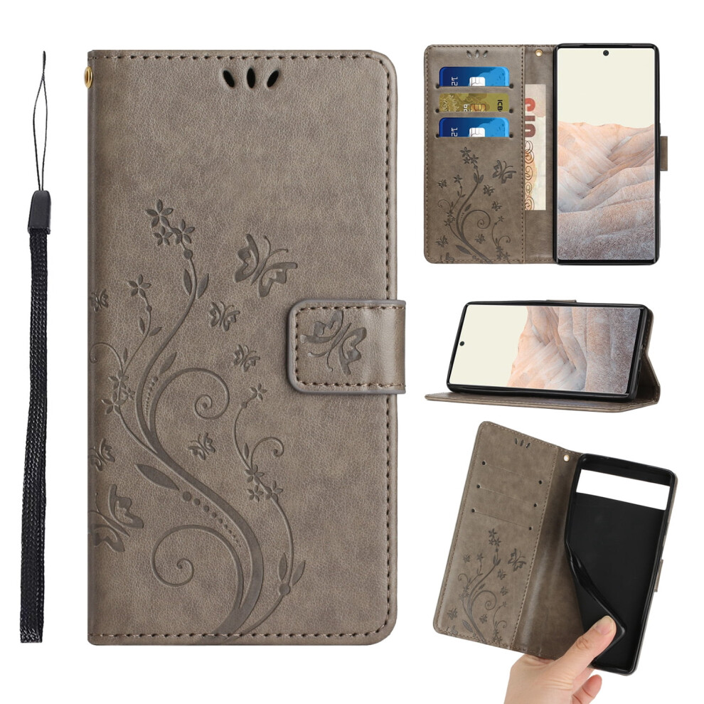 Magnetic Wallet Case For Google Pixel 7 5G Â Rfid Gray 959110547700