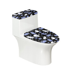 Ensemble de housse de toilette Space Cat avec bord élastique