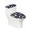 Ensemble de housse de toilette Space Cat avec bord élastique 1