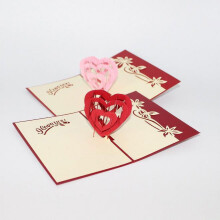 3D Pop Up Valentine's Day Card for Women and Men 10 Pack