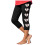 Women's Baseball Print Yoga Pants Capri 1 Pair 1