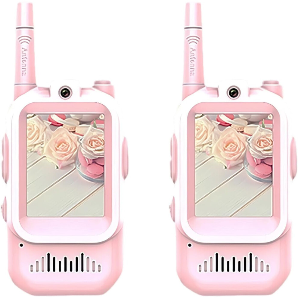Kids' Video Walkie Talkies 2-Pack Rechargeable Hd Camera Pink/Blue 9178400881350