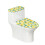 Ensemble de housse de siège de toilette à motif citron, élastique ajustable 1