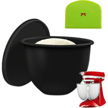 Silicone Liners for KitchenAid Tilt-Head 5 Qt Mixers Black