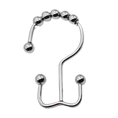 Transparente Duschvorhangringe, 24er-Set, Gummi