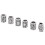 Viking beard beads silver 6 pcs 1