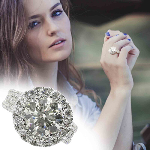 Hartvormige zirkonia ring voor dames (1 stuk) 2