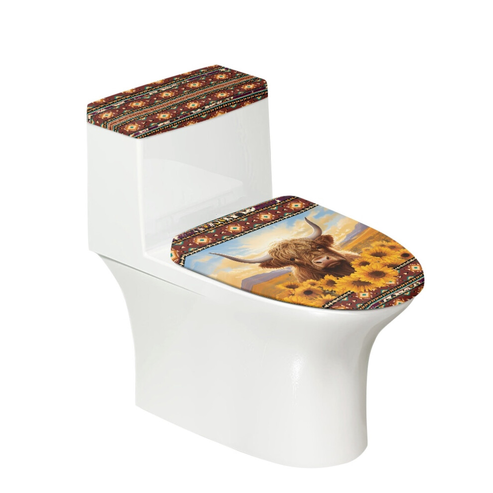 Aztec Tribal Toilet Lid Cover Set 2-Piece Standard Size 9023022319500