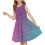 Robe d'été sans manches à sequins pour filles, col rond, coupe ajustée 1