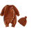 Baby-Strickstrampler mit Mütze, Acryl-Overall, 0-24 Monate 1