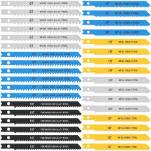Jig Saw Blades High Carbon Steel U-Shank 34 Pcs