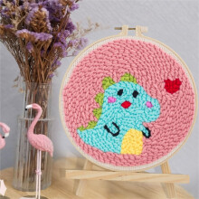 Punch Needle Embroidery Kit Healing Weave 20x20 cm