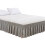 Jupe de lit Queen Size 54x75in Élastique Ajustable en machine 1