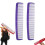 Peigne géant de clown violet à dents larges (lot de 2) 1