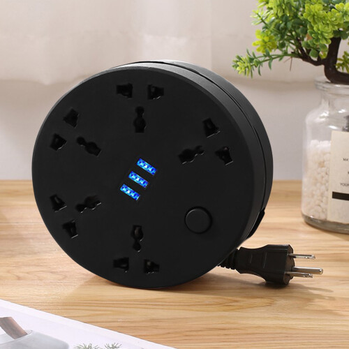 Power Strip Surge Protector with 3 USB Ports 6.56 ft