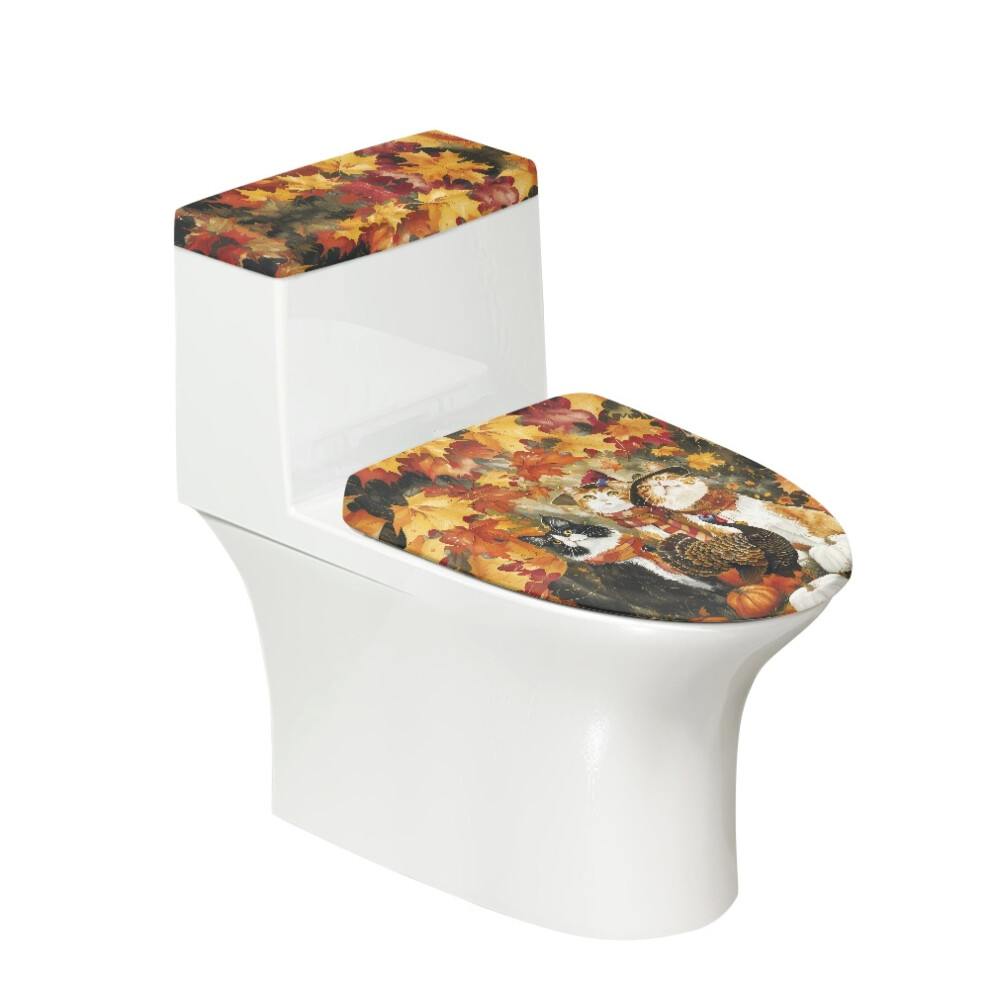 Thanksgiving Toilet Lid Covers Set Of 2 Maple Leaves And 9023022314185