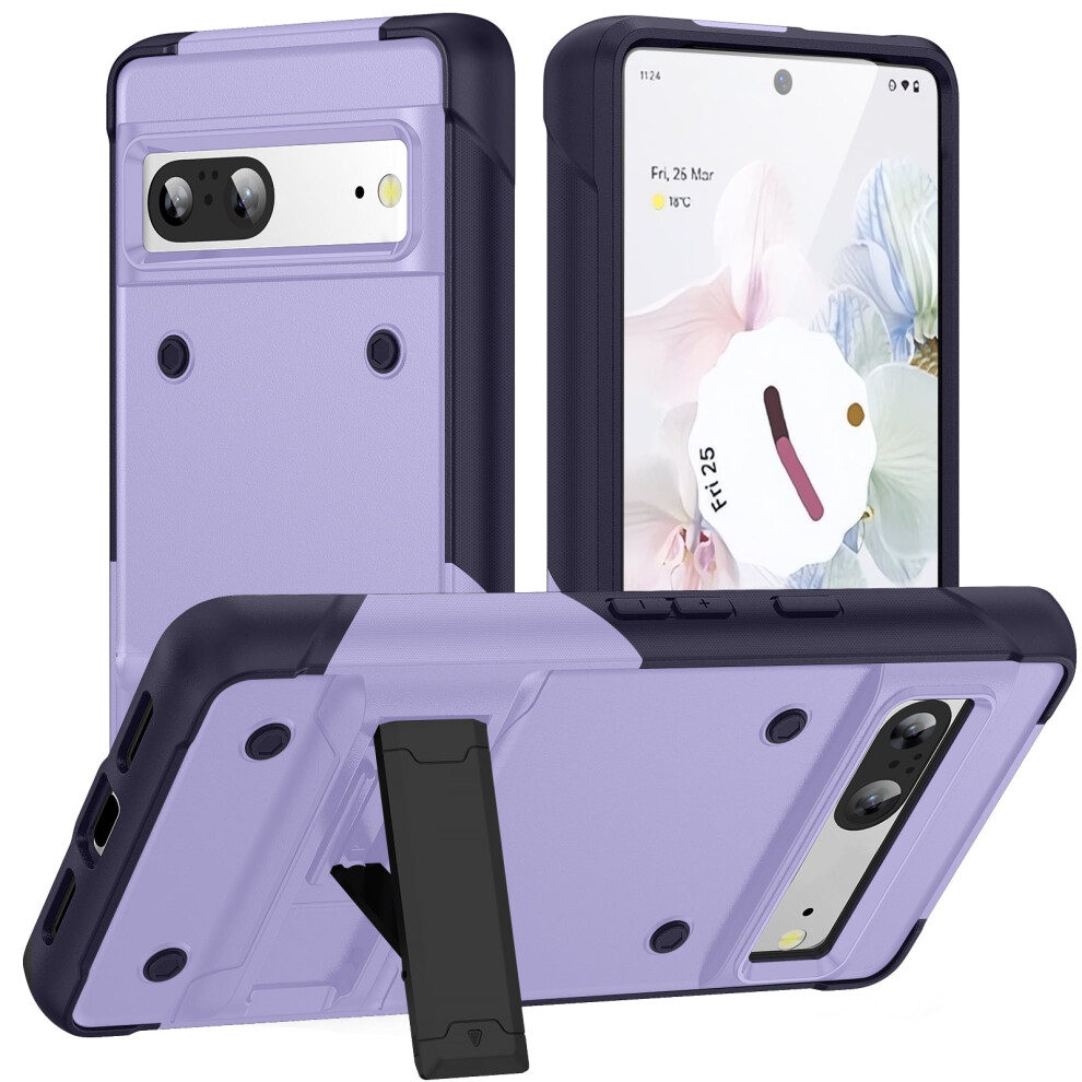 Google Pixel 7A Case Heavy Duty Hybrid Shockproof Purple 9418476022623