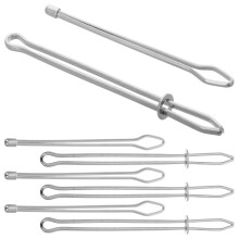 Silver Metal Threader for Home and DIY Clothing Use 8 Pcs