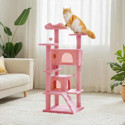 Cat Tree Tower for Indoor Cats 54 Inch Multi-Level 2