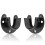 Garderobskonsoler med skruvar, 2-pack 8