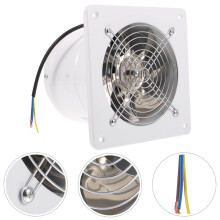 Exhaust Fan for Bathroom Smoke and Odor Removal White 1 Set
