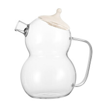Snowman Borosilicate Glass Kettle with Handle, Stovetop