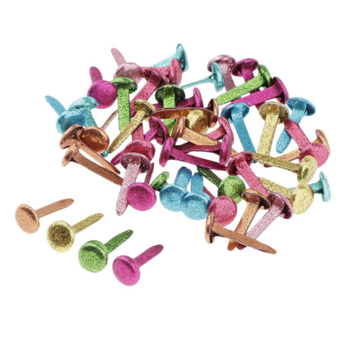 Patterned Mini Brads for Scrapbooking 8x15mm 50 or 100