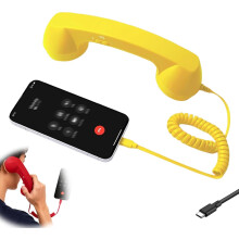 Retro Phone Handset for iPhone with Type-C Cable
