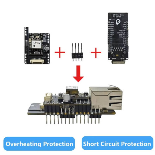 Development Board POE Module Embedded Serial Port to Ethernet WIFI  Gateway POE Power Supply 1