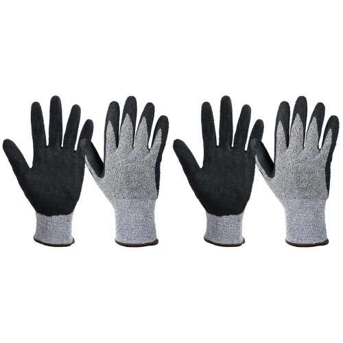 Cut Resistant Gloves Multi-Color 2 Pairs