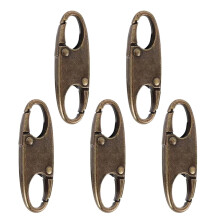 Zipper Lock Clip with Carabiner Quick Disconnect