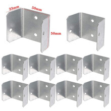 Galvanized Fence Panel Clips 32mm-50mm 10 Pack