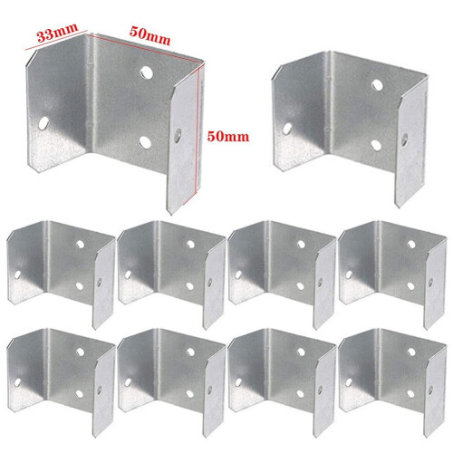 Galvanized Fence Panel Clips 32mm-50mm 10 Pack