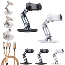 Adjustable Phone Stand for Desk Bed Treadmill Airplane 2 pcs