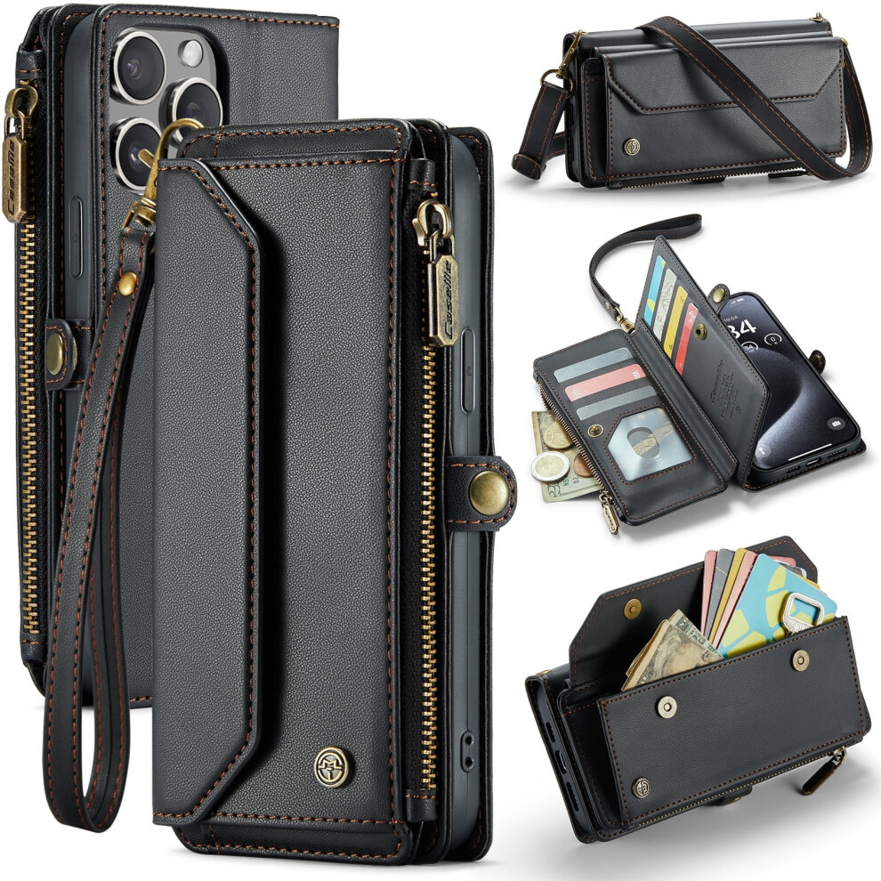 Rfid-Blocking Crossbody Wallet For Iphone 15 Pro Max With 9178400890857